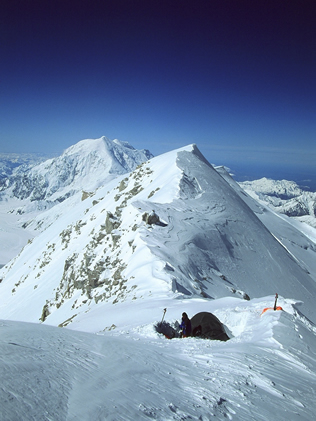 Climbers descending the Pfeifferhorn