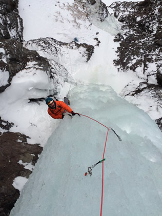 Following Vertical Ice